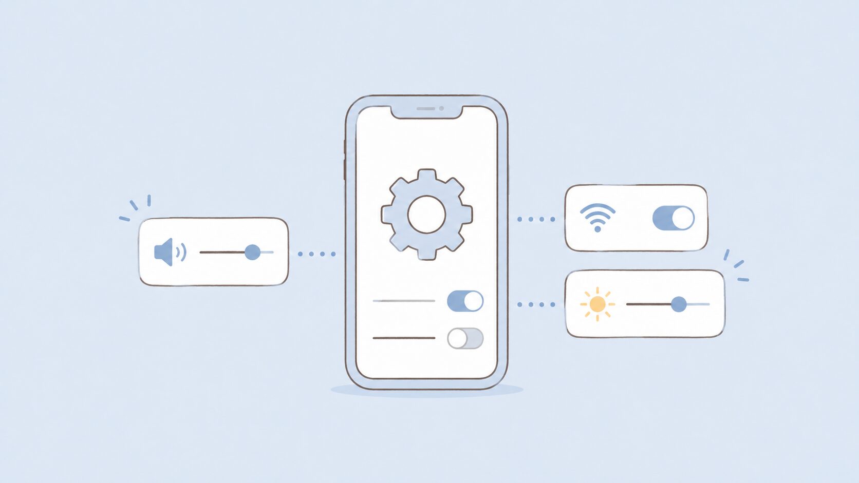 スマホの設定のイメージ